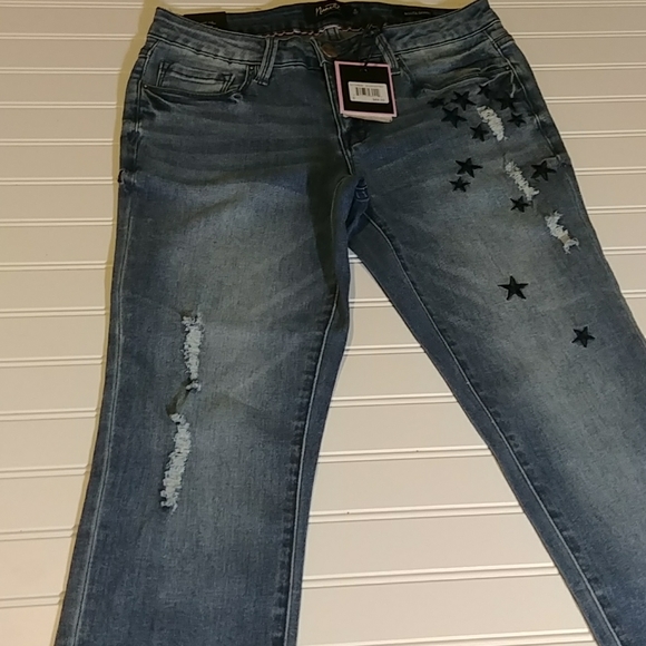 Nanette Lepore Nolita Skinny π Embroidered Jeans - Picture 9 of 13